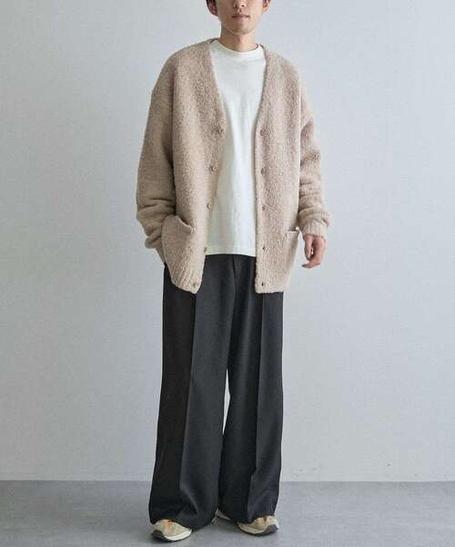 CRAFT STANDARD BOUTIQUE（クラフトスタンダードブティック）の「ウールライクポリツイルワイドパンツ（その他パンツ・メンズ・ベージュ/ブラウン/ブラック/グレー・S/M/L）」の8枚目の写真