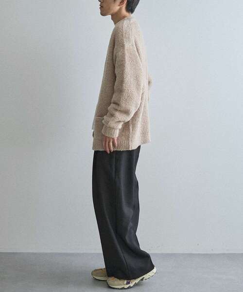 CRAFT STANDARD BOUTIQUE（クラフトスタンダードブティック）の「ウールライクポリツイルワイドパンツ（その他パンツ・メンズ・ベージュ/ブラウン/ブラック/グレー・S/M/L）」の7枚目の写真