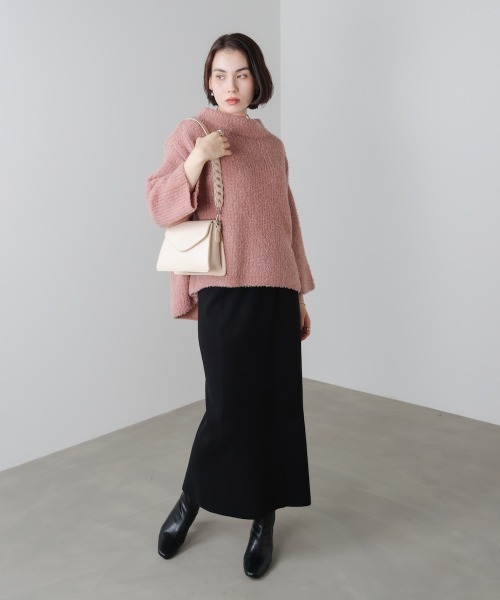 Bou Jeloud(ブージュルード)の「フィルムラメハイネックニットプルオーバー(ニット/セーター・レディース・ピンク/チャコールグレー/ブルー・FREE)」の17枚目の写真