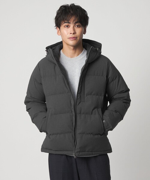 A DAY IN THE LIFE UNITED ARROWS（アデイインザライフユナイテッドアローズ）の「ウールライク ダウンブルゾン-防風・撥水-＜A DAY IN THE LIFE＞（ダウンジャケット/コート・メンズ・ブラック/ベージュ/ダークグレー・S/L/XL/M）」の3枚目の写真