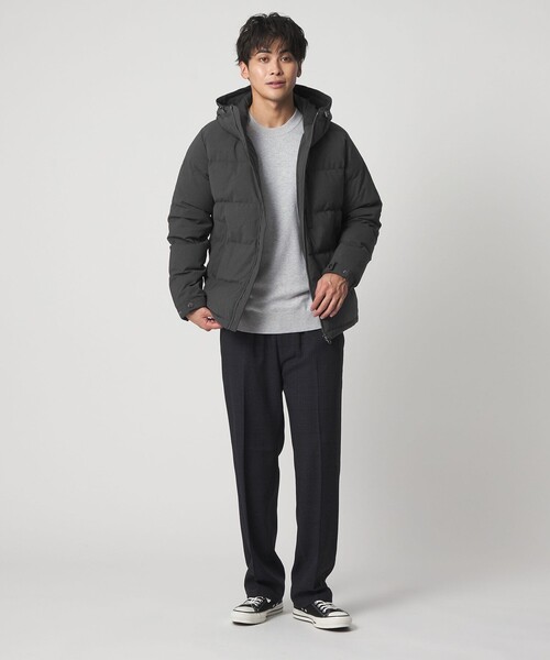A DAY IN THE LIFE UNITED ARROWS（アデイインザライフユナイテッドアローズ）の「ウールライク ダウンブルゾン-防風・撥水-＜A DAY IN THE LIFE＞（ダウンジャケット/コート・メンズ・ブラック/ベージュ/ダークグレー・S/L/XL/M）」の10枚目の写真