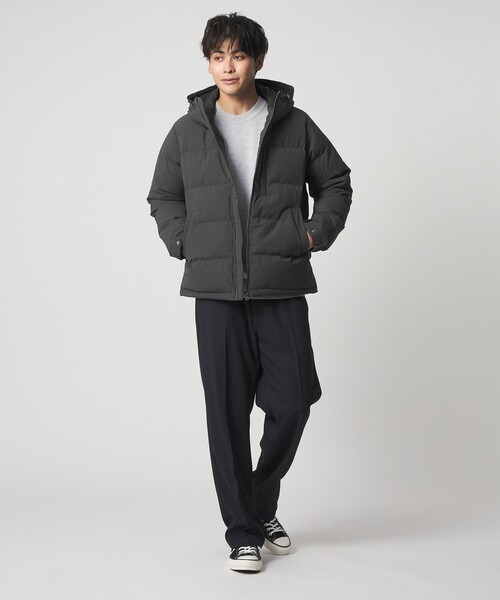 A DAY IN THE LIFE UNITED ARROWS（アデイインザライフユナイテッドアローズ）の「ウールライク ダウンブルゾン-防風・撥水-＜A DAY IN THE LIFE＞（ダウンジャケット/コート・メンズ・ブラック/ベージュ/ダークグレー・S/L/XL/M）」の11枚目の写真