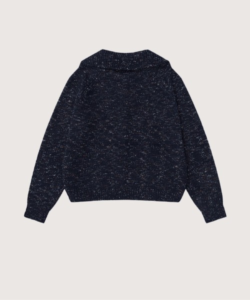 LA POMME jours(ラポミ・ジュール)の「Blended Silhouette Cardigan(カーディガン/ボレロ・レディース・ホワイト/グレー/ブラック・FREE)」の4枚目の写真