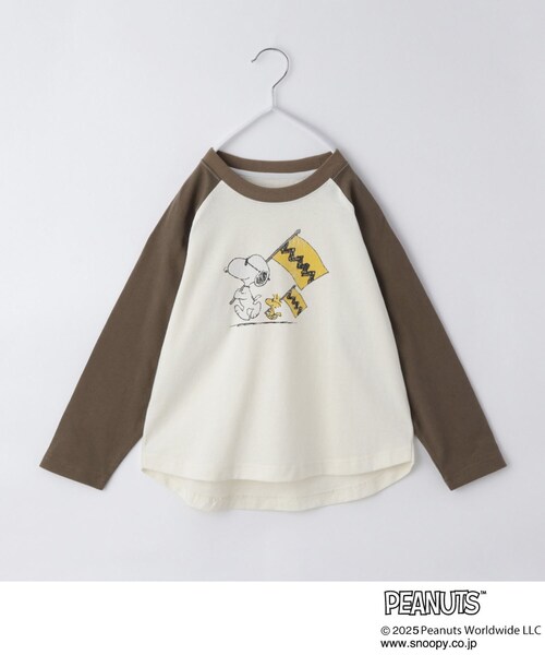 THE SHOP TK (ザ ショップ ティーケー )の「PEANUTS/ピーナッツ ラグランTシャツ(Tシャツ/カットソー・キッズ・ネイビー系4/ブラック系4/ベージュ系その他7・11/12/13/14/15 /16)」の2枚目の写真