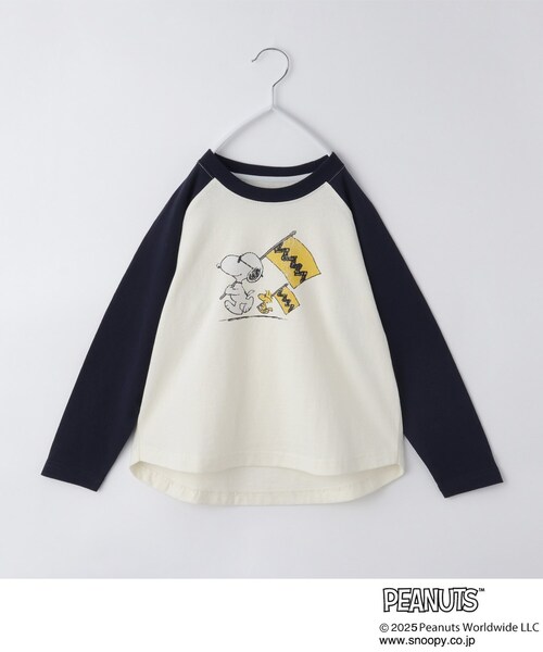 THE SHOP TK (ザ ショップ ティーケー )の「PEANUTS/ピーナッツ ラグランTシャツ(Tシャツ/カットソー・キッズ・ネイビー系4/ブラック系4/ベージュ系その他7・11/12/13/14/15 /16)」の4枚目の写真