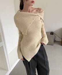 オフショルダー」に該当するニット/セーター（ベージュ系