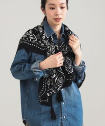 manipuri | 【別注】ｍanipuri / バンダナ タッセル ストール(ストール/ショール)