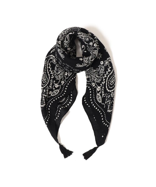 別注】manipuri / バンダナ タッセル ストール（ストール/ショール