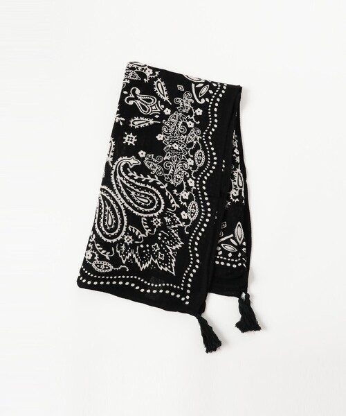 manipuri(マニプリ)の「【別注】manipuri / バンダナ タッセル ストール(ストール/ショール・レディース・ブラック/ホワイト・ONE SIZE)」の20枚目の写真