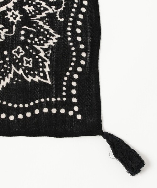 manipuri(マニプリ)の「【別注】manipuri / バンダナ タッセル ストール(ストール/ショール・レディース・ブラック/ホワイト・ONE SIZE)」の21枚目の写真