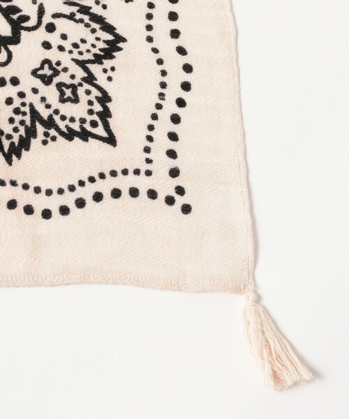 manipuri(マニプリ)の「【別注】manipuri / バンダナ タッセル ストール(ストール/ショール・レディース・ブラック/ホワイト・ONE SIZE)」の18枚目の写真
