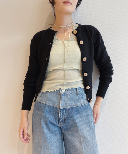 BASERANGE(ベースレンジ)の「Baserange/ベースレンジ TIER カーディガン PUTCRC-WI25(カーディガン/ボレロ・レディース・ブラック・FREE)」の4枚目の写真