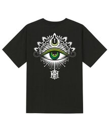 KTB0120 ホルスの目 半袖Tシャツ - ブラック