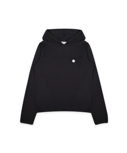 OAFISH(オアフィッシュ)の「CUTTING LOGO LABEL HOODIE, BLACK(パーカー・レディース・その他・FREE)」の1枚目の写真
