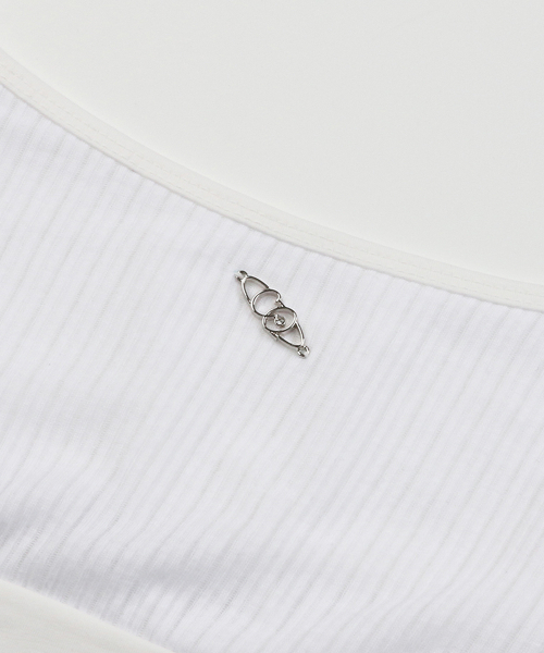 CHERRYQUIRI（チェリーキュリー）の「basic bra top - ivory（Tシャツ/カットソー・レディース・その他・FREE）」の3枚目の写真