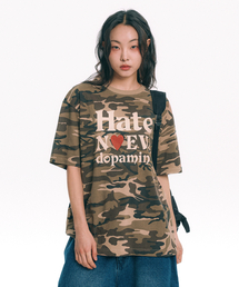 MOO（エムオーオー）の「Big Lettering Camo Short Sleeve T-Shirt - Beige（Tシャツ/カットソー）」