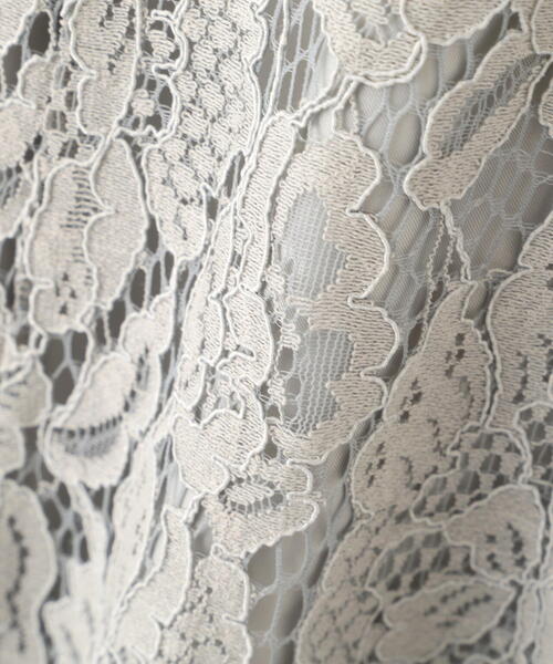 PROPORTION BODY DRESSING（プロポーションボディドレッシング）の「Ｖネックレースジャンスカ / 1216140002（ワンピース・レディース・ライトグリーン/ホワイト系その他/ダークグレー・MEDIUM/P/S）」の4枚目の写真