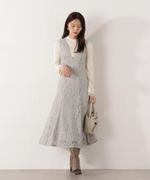 PROPORTION BODY DRESSING | Vネックレースジャンスカ / 1216140002(ワンピース)