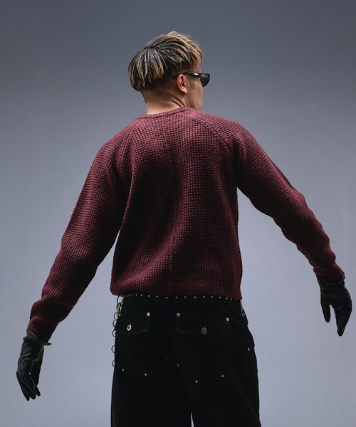 ANDER HUNK(アンダーハンク)の「Metal Henry neck Thermal Knit /メタルヘンリーネックサーマルニット(ニット/セーター・メンズ・ブラック/グレー/バーガンディー/ブラウン・LARGE/MEDIUM/SMALL)」の13枚目の写真