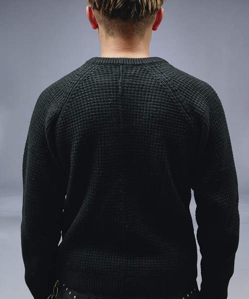 Metal Henry neck Thermal Knit /メタルヘンリーネックサーマルニット