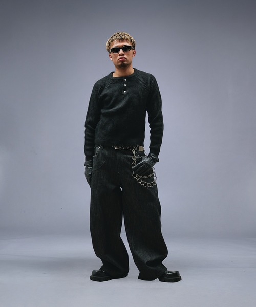 専用】ANDER HUNK メタルヘンリーネックサーマル ブラック系 ANDER