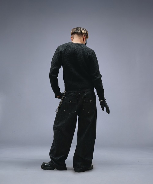 Metal Henry neck Thermal Knit /メタルヘンリーネックサーマルニット