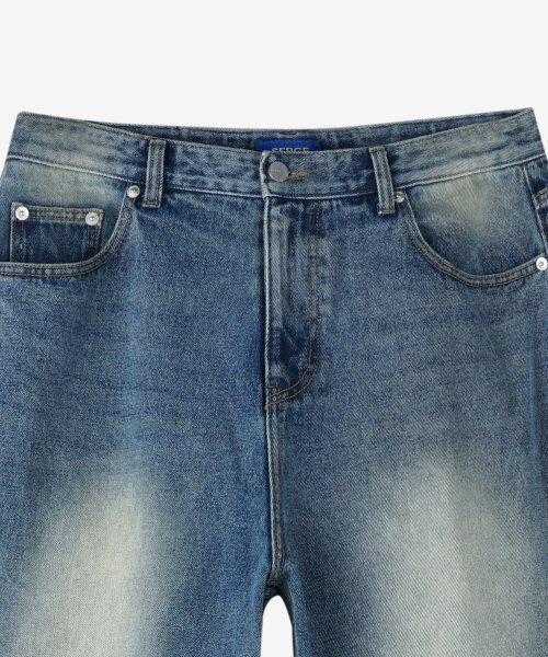 ESN(イーエスエヌ)の「ブラシワイドデニムパンツ V28_ウォッシュドブルー(デニムパンツ・メンズ・その他・LARGE/MEDIUM/SMALL/X-LARGE/XX-LARGE)」の6枚目の写真