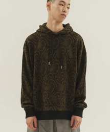 CAMEL WORK（キャメルワーク）の「ペイズリーニットフード（イエロー）（ニット/セーター）」