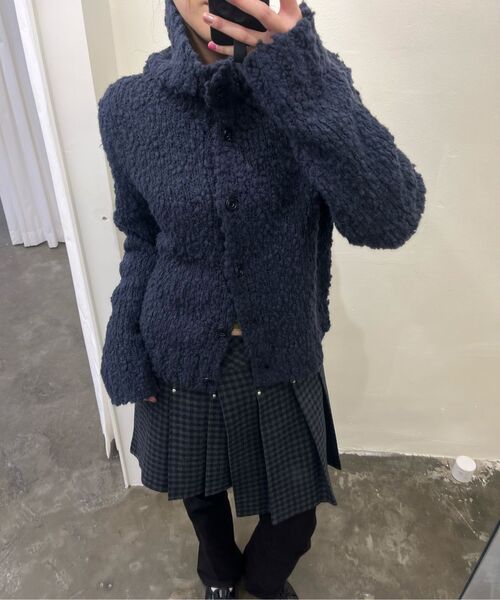 ASURA(アスラ)の「WOOL RIVET PLEATS LAP SKIRT (CHECK)(スカート・レディース・その他・OS)」の8枚目の写真