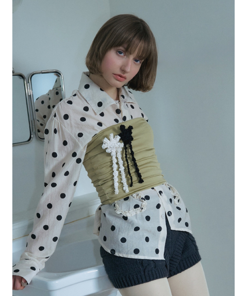 POESIEDAME(ポエジダム)の「TWEED RIBBON BROOCH IN BLACK(ブローチ/コサージュ・レディース・その他・FREE)」の13枚目の写真