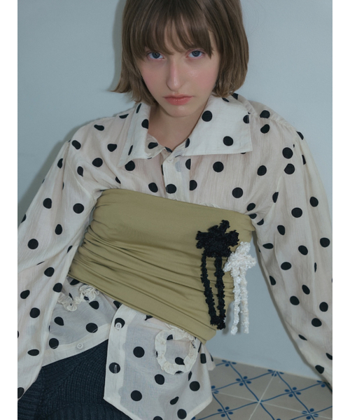 POESIEDAME(ポエジダム)の「TWEED RIBBON BROOCH IN BLACK(ブローチ/コサージュ・レディース・その他・FREE)」の14枚目の写真