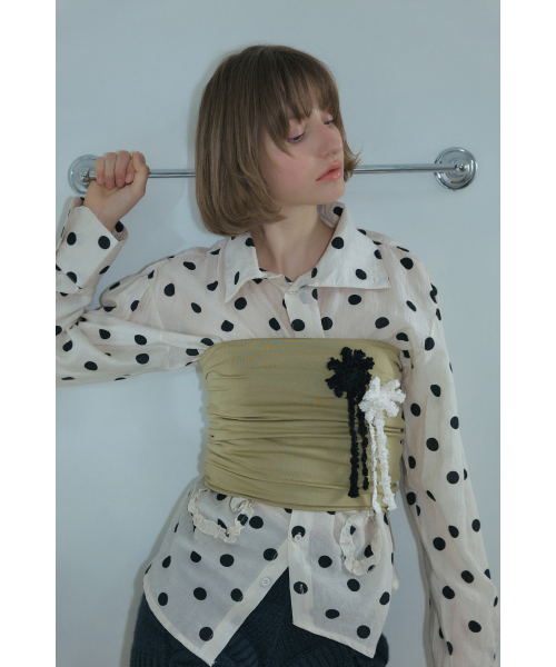 POESIEDAME(ポエジダム)の「TWEED RIBBON BROOCH IN BLACK(ブローチ/コサージュ・レディース・その他・FREE)」の12枚目の写真