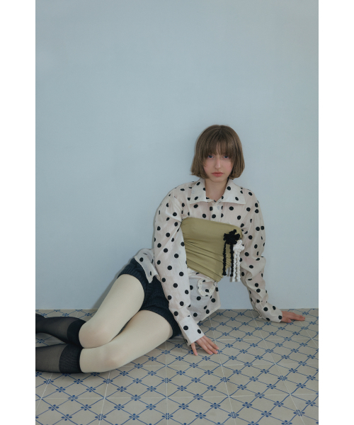 POESIEDAME(ポエジダム)の「TWEED RIBBON BROOCH IN BLACK(ブローチ/コサージュ・レディース・その他・FREE)」の6枚目の写真