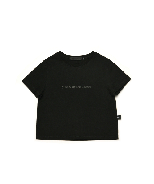 C WEAR BY THE GENIUS(シーウェアバイザジーニアス)の「シーウェア クロップTシャツ ブラック(Tシャツ/カットソー・レディース・その他・size1)」の4枚目の写真