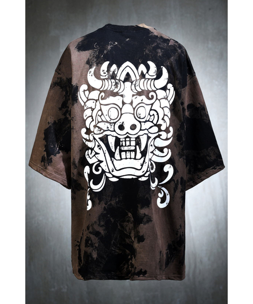 KIRTIMUKHA（キールティムカ）の「プリンティングフルブリーチ半袖Tシャツブラック（Tシャツ/カットソー・メンズ・その他・2/3）」の7枚目の写真