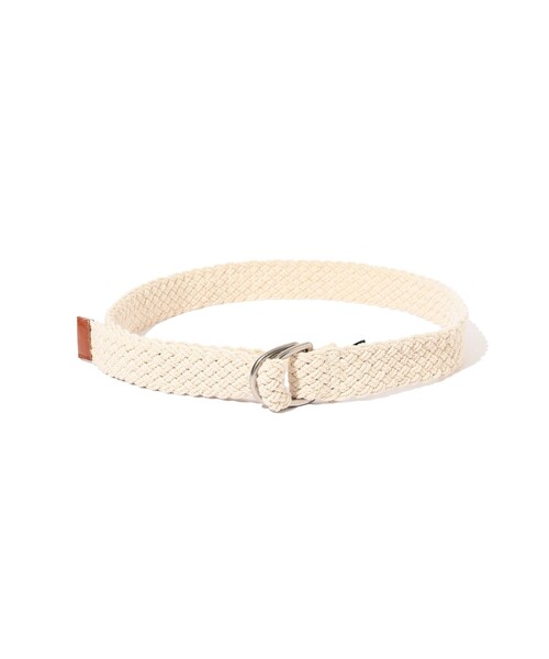 BEAMS PLUS（ビームスプラス）の「COTTON Mesh Belt（ベルト・メンズ・オフホワイト/レッド・S/M/L/XL）」の4枚目の写真