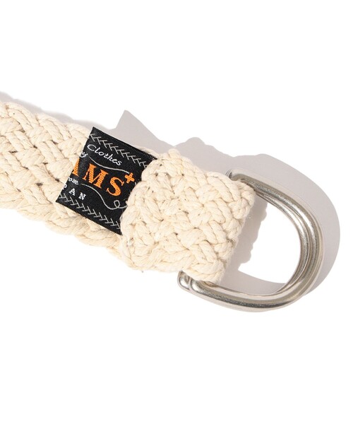 BEAMS PLUS（ビームスプラス）の「COTTON Mesh Belt（ベルト・メンズ・オフホワイト/レッド・S/M/L/XL）」の7枚目の写真