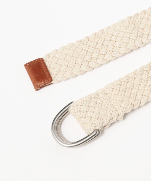 BEAMS PLUS（ビームスプラス）の「COTTON Mesh Belt（ベルト・メンズ・オフホワイト/レッド・S/M/L/XL）」の10枚目の写真