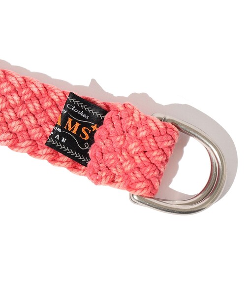 BEAMS PLUS（ビームスプラス）の「COTTON Mesh Belt（ベルト・メンズ・オフホワイト/レッド・S/M/L/XL）」の16枚目の写真