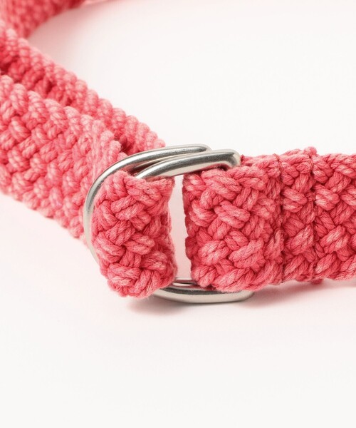 BEAMS PLUS（ビームスプラス）の「COTTON Mesh Belt（ベルト・メンズ・オフホワイト/レッド・S/M/L/XL）」の18枚目の写真