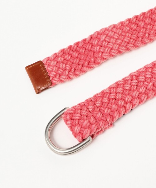 BEAMS PLUS（ビームスプラス）の「COTTON Mesh Belt（ベルト・メンズ・オフホワイト/レッド・S/M/L/XL）」の19枚目の写真