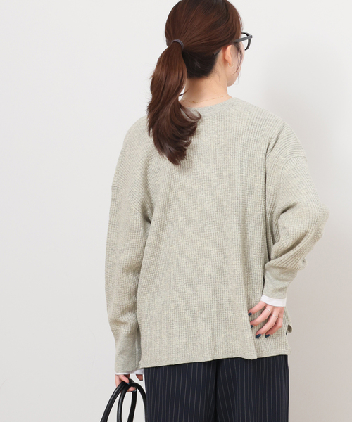 ウォッシャブルウールヘンリープルオーバー（ニット/セーター