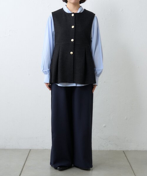 CIAOPANIC TYPY（チャオパニックティピー）の「≪オケージョン対応≫ツイードベスト付きパイピングラインパンツセット（その他パンツ・レディース・ベージュ/ネイビー・MEDIUM/SMALL）」の19枚目の写真