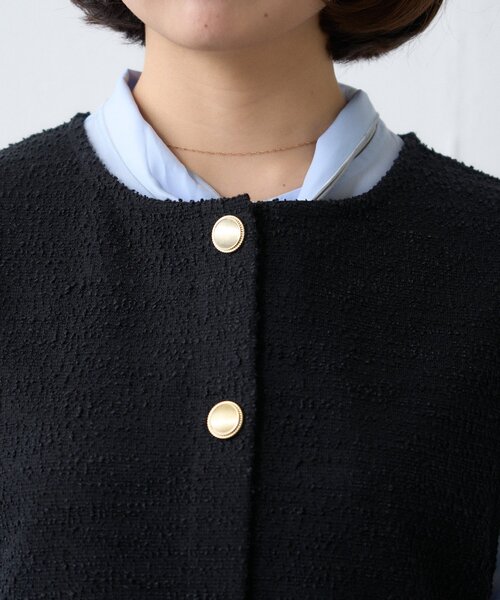 CIAOPANIC TYPY（チャオパニックティピー）の「≪オケージョン対応≫ツイードベスト付きパイピングラインパンツセット（その他パンツ・レディース・ベージュ/ネイビー・MEDIUM/SMALL）」の13枚目の写真