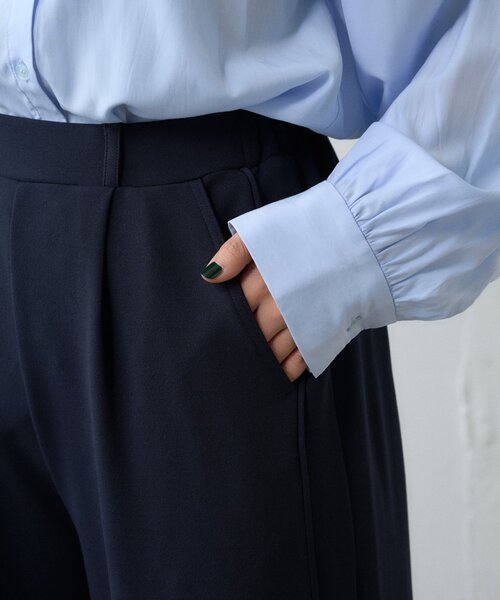 CIAOPANIC TYPY（チャオパニックティピー）の「≪オケージョン対応≫ツイードベスト付きパイピングラインパンツセット（その他パンツ・レディース・ベージュ/ネイビー・MEDIUM/SMALL）」の5枚目の写真