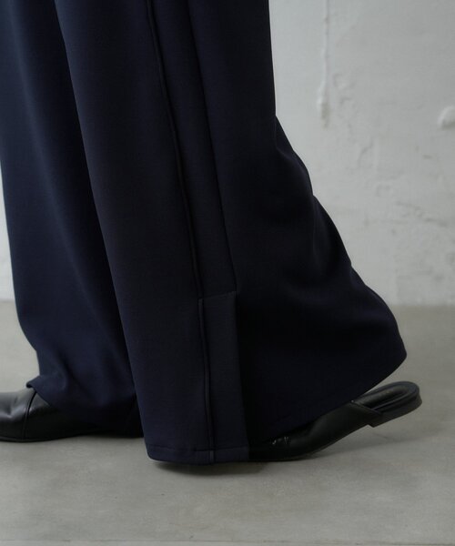 CIAOPANIC TYPY（チャオパニックティピー）の「≪オケージョン対応≫ツイードベスト付きパイピングラインパンツセット（その他パンツ・レディース・ベージュ/ネイビー・MEDIUM/SMALL）」の3枚目の写真