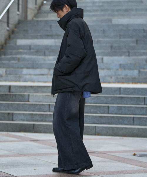 CRAFT STANDARD BOUTIQUE（クラフトスタンダードブティック）の「撥水/防風/ストレッチ/中綿入りスタンドジャケット（ブルゾン・メンズ・ブラック/グレイッシュベージュ・L/M/XL）」の8枚目の写真