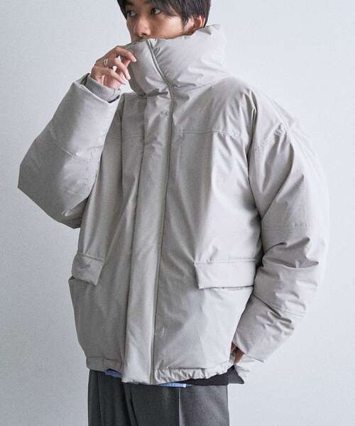 CRAFT STANDARD BOUTIQUE（クラフトスタンダードブティック）の「撥水/防風/ストレッチ/中綿入りスタンドジャケット（ブルゾン・メンズ・ブラック/グレイッシュベージュ・L/M/XL）」の10枚目の写真