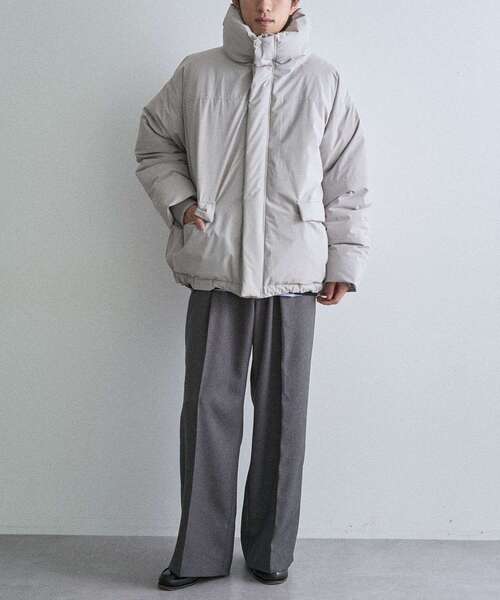 CRAFT STANDARD BOUTIQUE（クラフトスタンダードブティック）の「撥水/防風/ストレッチ/中綿入りスタンドジャケット（ブルゾン・メンズ・ブラック/グレイッシュベージュ・L/M/XL）」の13枚目の写真