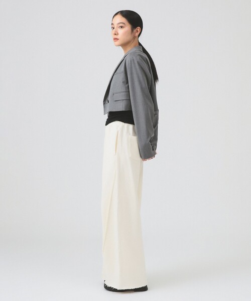 Ray BEAMS（レイビームス）の「キリカエライン スウェット パンツ（スウェットパンツ・レディース・シルバー/オフホワイト・1/0）」の20枚目の写真